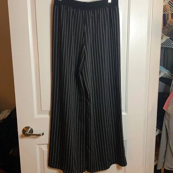 NWT ATM Anthony Thomas Melillo black w/ white pinstripes pants size Medium - Picture 7 of 9